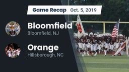 Recap: Bloomfield  vs. Orange  2019