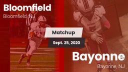 Matchup: Bloomfield vs. Bayonne  2020