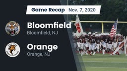 Recap: Bloomfield  vs. Orange  2020