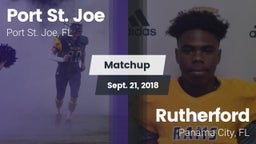 Matchup: Port St. Joe vs. Rutherford  2018