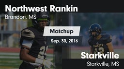 Matchup: Northwest Rankin vs. Starkville  2016