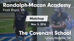Matchup: Randolph-Macon Acade vs. The Covenant School 2016