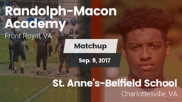 Matchup: Randolph-Macon Acade vs. St. Anne's-Belfield School 2017