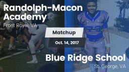 Matchup: Randolph-Macon Acade vs. Blue Ridge School 2017