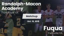 Matchup: Randolph-Macon Acade vs. Fuqua  2018