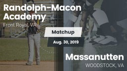 Matchup: Randolph-Macon Acade vs. Massanutten 2019