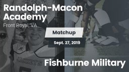 Matchup: Randolph-Macon Acade vs. Fishburne Military 2019