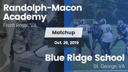 Matchup: Randolph-Macon Acade vs. Blue Ridge School 2019