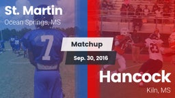 Matchup: St. Martin vs. Hancock  2016