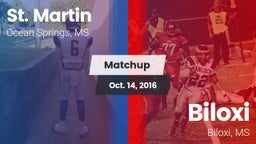 Matchup: St. Martin vs. Biloxi  2016