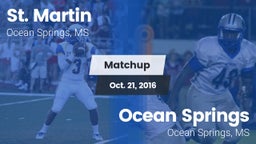 Matchup: St. Martin vs. Ocean Springs  2016