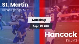 Matchup: St. Martin vs. Hancock  2017