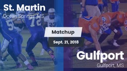 Matchup: St. Martin vs. Gulfport  2018