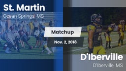 Matchup: St. Martin vs. D'Iberville  2018