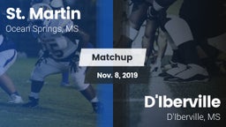 Matchup: St. Martin vs. D'Iberville  2019