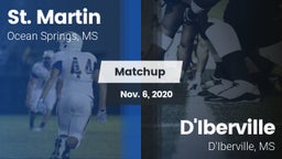 Matchup: St. Martin vs. D'Iberville  2020