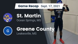Recap: St. Martin  vs. Greene County  2021
