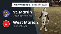 Recap: St. Martin  vs. West Marion  2021