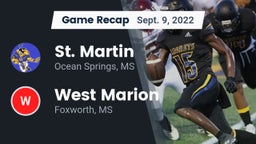 Recap: St. Martin  vs. West Marion  2022