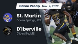 Recap: St. Martin  vs. D'Iberville  2022