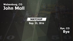 Matchup: Mall vs. Rye  2016