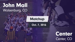 Matchup: Mall vs. Center  2016