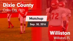 Matchup: Dixie County vs. Williston  2016