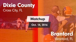 Matchup: Dixie County vs. Branford  2016