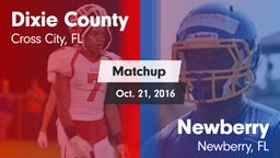 Matchup: Dixie County vs. Newberry  2016