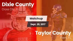 Matchup: Dixie County vs. Taylor County  2017