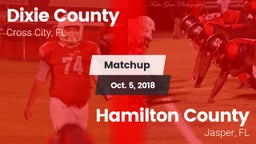 Matchup: Dixie County vs. Hamilton County  2018