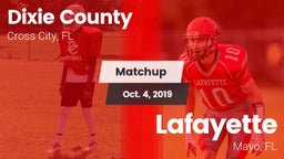 Matchup: Dixie County vs. Lafayette  2019