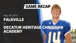 Recap: Falkville  vs. Decatur Heritage Christian Academy 2015