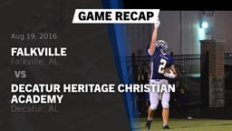Recap: Falkville  vs. Decatur Heritage Christian Academy  2016