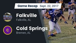 Recap: Falkville  vs. Cold Springs  2017