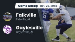 Recap: Falkville  vs. Gaylesville  2018