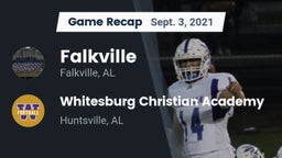 Recap: Falkville  vs. Whitesburg Christian Academy  2021