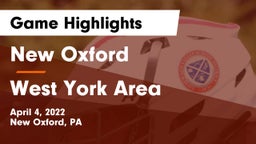 New Oxford  vs West York Area  Game Highlights - April 4, 2022