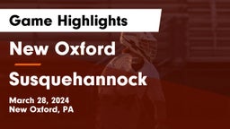 New Oxford  vs Susquehannock  Game Highlights - March 28, 2024