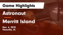 Astronaut  vs Merritt Island  Game Highlights - Dec. 6, 2018
