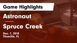 Astronaut  vs Spruce Creek  Game Highlights - Dec. 7, 2018