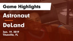 Astronaut  vs DeLand  Game Highlights - Jan. 19, 2019