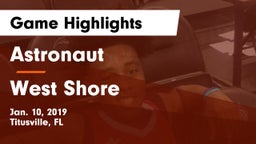 Astronaut  vs West Shore  Game Highlights - Jan. 10, 2019