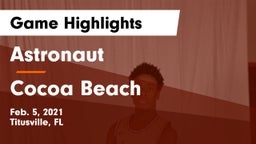 Astronaut  vs Cocoa Beach  Game Highlights - Feb. 5, 2021
