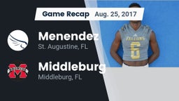 Recap: Menendez  vs. Middleburg  2017