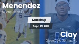 Matchup: Menendez vs. Clay  2017
