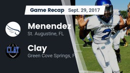 Recap: Menendez  vs. Clay  2017