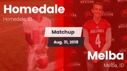 Matchup: Homedale vs. Melba  2018