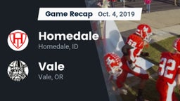 Recap: Homedale  vs. Vale  2019