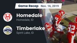 Recap: Homedale  vs. Timberlake  2019